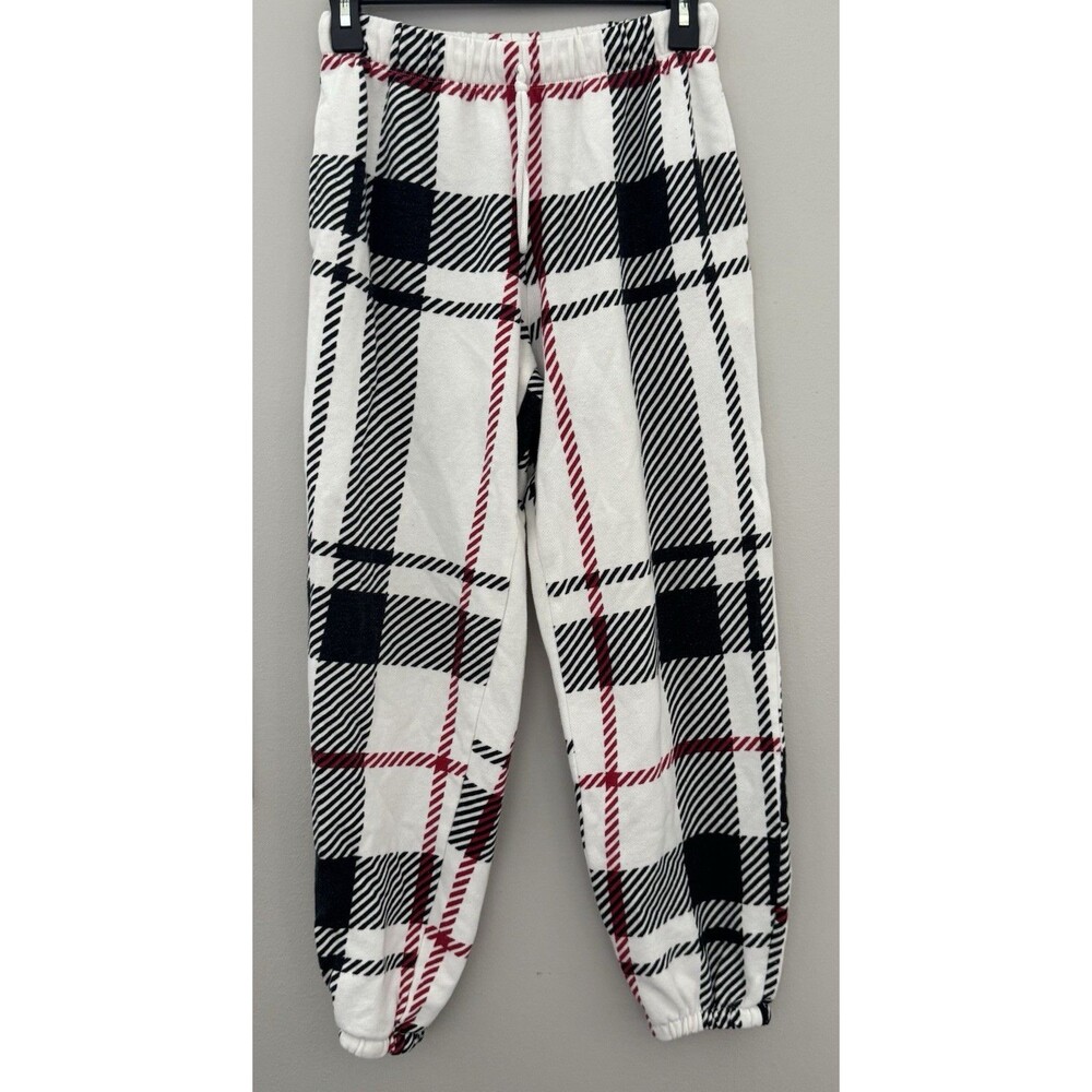 Colsie Ladies XS Pocket Sweatpants Black/White/Red